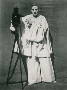 Jean Charles Deburau (1829-73) muotokuva Pierrot